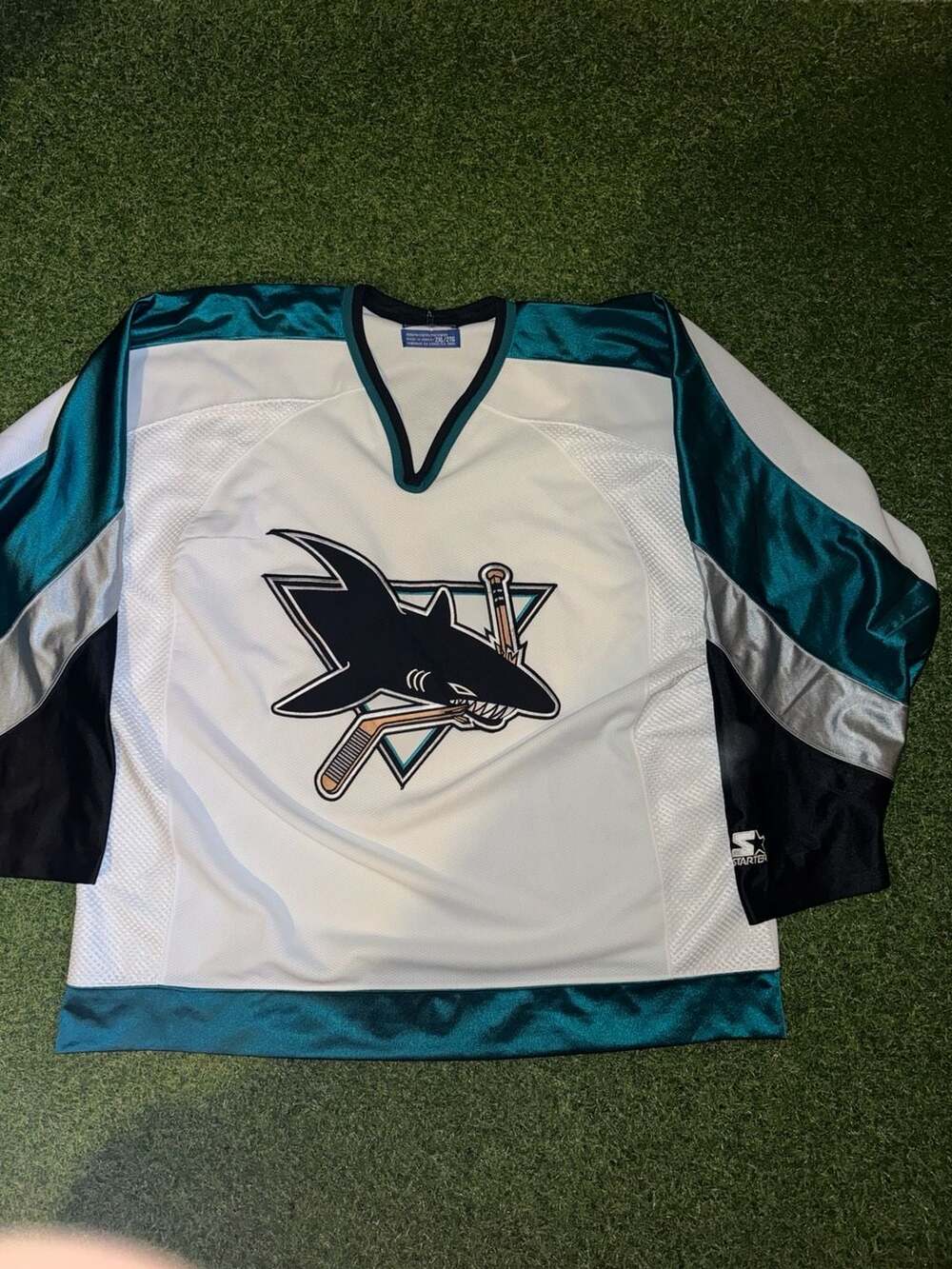 Starter San Jose Sharks Hockey Jersey Size 2XL White